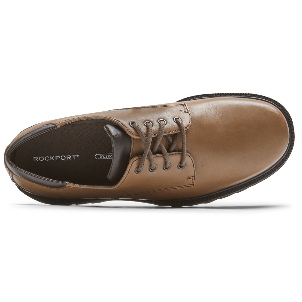 Rockport Singapore Mens Oxfords - Northfield Waterproof Dark Brown - UI2876015